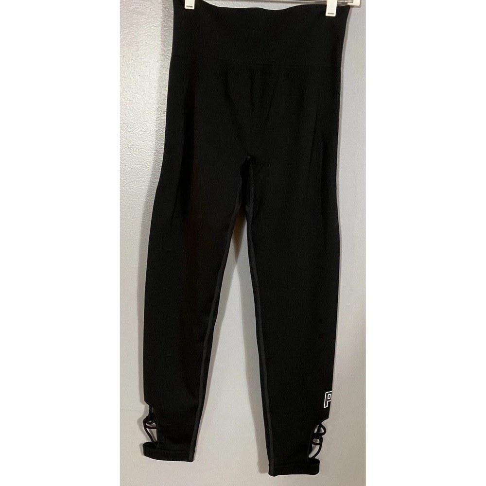 Victoria's Secret PINK Ultimate Seamless Strappy‎ Legging Size M Black